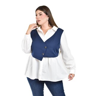 Foto 4 | Foto 4 | Camisa con Chaleco Roman Fashion para Mujer