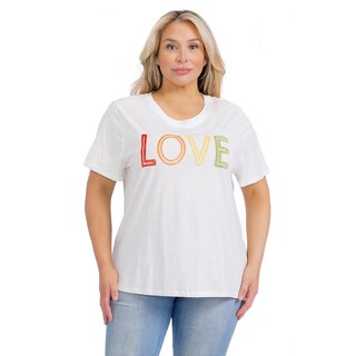 Foto 1 | Foto 1 | Playera Blanca Roman Fashion para Mujer