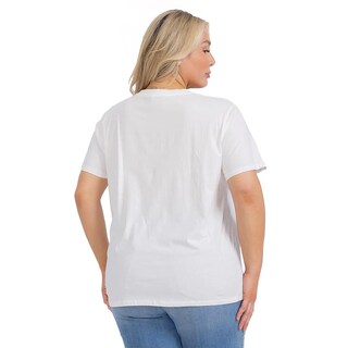 Foto 3 | Foto 3 | Playera Blanca Roman Fashion para Mujer