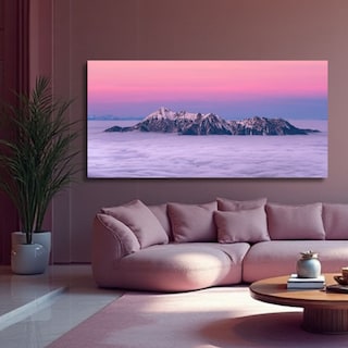 Foto 1 | Foto 1 | Cuadro Decorativo Abstracto 120x160cm Ocaso Alpino