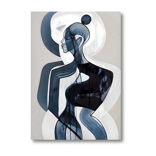 Foto 2 | Foto 2 | Cuadro Decorativo Abstracto 120x160cm Silueta Azul