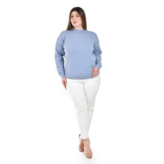 Foto 7 | Foto 7 | Suéter Azul Roman Fashion para Mujer