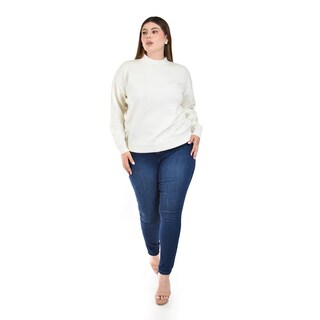Foto 5 | Foto 5 | Suéter Beige Roman Fashion para Mujer