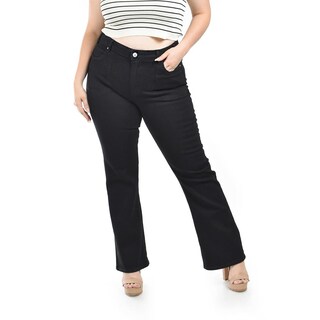 Foto 2 | Foto 2 | Jeans Bootcut Fit Roman Fashion Negros para Mujer