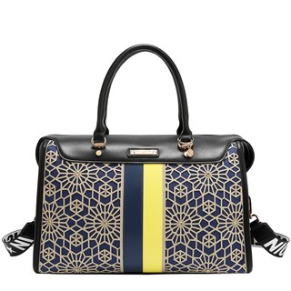 Foto 1 | Foto 1 | Bolsa Boston Nicole Lee En Corte Láser Y Pedrería