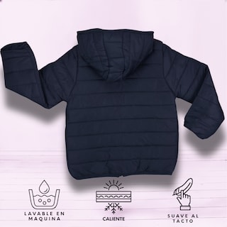 Foto 5 | Foto 5 | Chamarra Jhony Navy Blue Abrigadora con Capucha Térmica Invernal para Niño