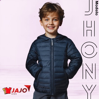 Foto 2 | Foto 2 | Chamarra Jhony Navy Blue Abrigadora con Capucha Térmica Invernal para Niño