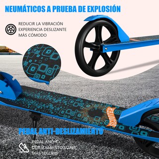 Foto 4 | Foto 4 | Scooter De Pie City Folding Para Todas Las Edades Con Freno Color Azul