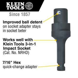 Foto 2 | Foto 2 | Adaptador Klein Tools Nrhda Hexagonal De 7/16 Pulgadas Resistente A La Corrosión - Venta Internacional.
