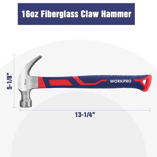 Foto 2 | Foto 2 | Garra Con Mango De Fibra De Vidrio Hammer Workpro De 16 Oz - Venta Internacional.
