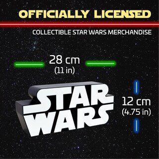 Foto 3 | Foto 3 | Lámpara Paladone Con El Logotipo De Star Wars Para Montaje En Pared - Venta Internacional.