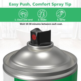 Foto 6 | Foto 6 | Paint Nadamoo En Aerosol Para Bañeras Y Azulejos 450 Ml Blanco 4 Latas - Venta Internacional.