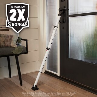 Foto 7 | Foto 7 | Barra De Seguridad Para Puertas Master Lock Ajustable De 65 A 110 Cm Color Blanco - Venta Internacional.