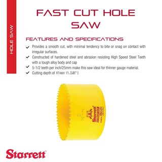 Foto 2 | Foto 2 | Sierra Perforadora Starrett Fch0300-g Bimetálica 7 5 Cm De Diámetro - Venta Internacional.