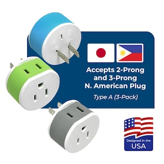 Foto 4 | Foto 4 | Adaptador De Enchufe Orei Japón Filipinas Paquete De 3 Tipo A - Venta Internacional.