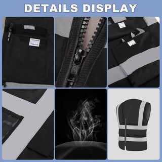Foto 3 | Foto 3 | Chaleco Xpcare Con 2 Bolsillos Reflectantes De Seguridad Talla Xxl - Venta Internacional.