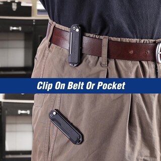 Foto 6 | Foto 6 | Minimaquinilla De Afeitar Plegable Workpro Edc Con Clip Para Cinturón - Venta Internacional.