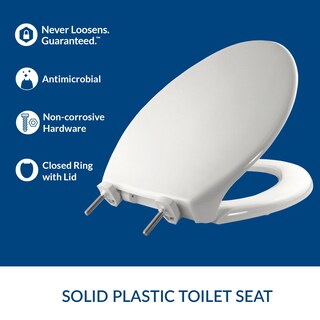 Foto 2 | Foto 2 | Asiento De Inodoro Bemis 7800tdg Resistente Alargado Blanco - Venta Internacional.