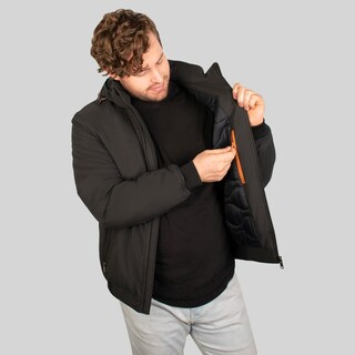 Foto 2 | Foto 2 | Chamarra Tipo Bomber Para Hombre Con Bolsillo Interno Greenlander Gris Oscuro
