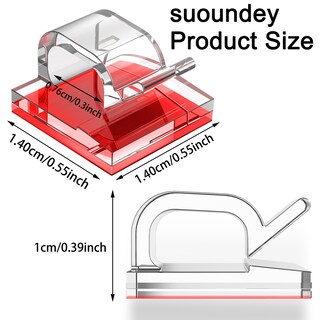 Foto 2 | Foto 2 | Soporte Autoadhesivo Transparente Para Cables Clips Suoundey 200 Unidades - Venta Internacional.