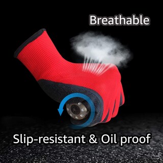 Foto 2 | Foto 2 | Guantes Protectores Evridwear Xl Con Recubrimiento Texturizado De Látex 120 Pares Rojo - Venta Internacional.