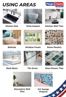 Foto 6 | Foto 6 | Kit De Reparación De Lechada Magic Chems Gris 250g Impermeable - Venta Internacional.