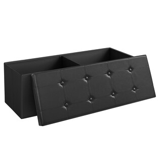 Foto 1 | Foto 1 | Puff de Almacenamiento SongmicsHome Plegable con Acolchado Capacidad 300 kg