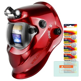 Foto 1 | Foto 1 | Casco De Soldadura Trqwh Pro 2 Con Oscurecimiento Automático Funciona Con Energía Solar Rojo - Venta Internacional.