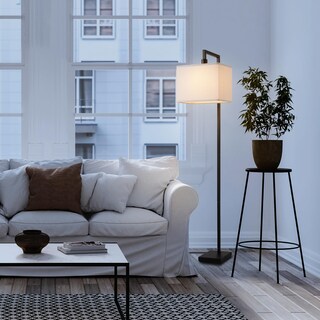 Foto 2 | Foto 2 | Lámpara De Pie Globe Con Pantalla Cuadrada Negra Mate De 152 Cm - Venta Internacional.