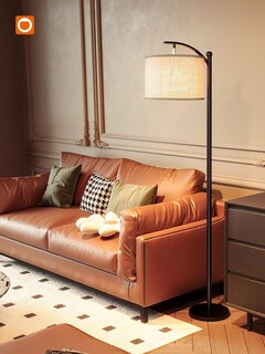 Foto 3 | Foto 3 | Lámpara De Pie Addlon Pantalla De Lino Negro Y Beige 3 Cct 9 W Led - Venta Internacional.