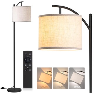 Foto 1 | Foto 1 | Lámpara De Pie Addlon Con Mando A Distancia Regulable Led De 9 W Negro Y Beige - Venta Internacional.
