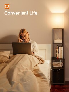 Foto 6 | Foto 6 | Lámpara De Pie Adicional Con Luz Nocturna De 11 Colores 2 Puertos Usb Y 1 Toma - Venta Internacional.