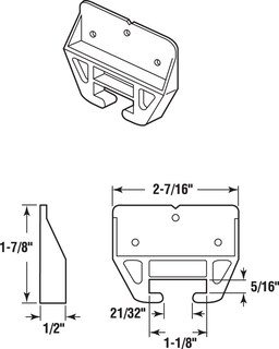 Foto 5 | Foto 5 | Kit De Correderas Para Cajones Prime-line R 7321 Marrón Y Blanco 1 7 X 2 9 Cm - Venta Internacional.