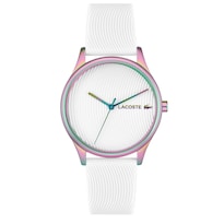 Reloj Para Mujer Lacoste Falda 2001353 Blanco 36 Mm Silicón