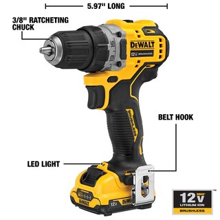 Foto 2 | Foto 2 | Taladro Inalámbrico DeWalt Dcd701f2-Venta Internacional