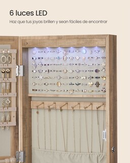 Foto 7 | Foto 7 | Clóset de Joyería con Espejo de 6 Ledes