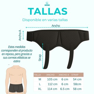 Foto 4 | Foto 4 | Faja Inguinal Para Hombre Con Soporte Ajustable Y Almohadillas