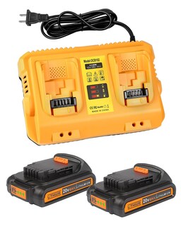 Foto 1 | Foto 1 | Batería De Litio Aoasur De 20 V Paquete De 2 Unidades Con Cargador Dcb102 - Venta Internacional.