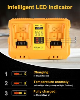 Foto 3 | Foto 3 | Batería De Litio Aoasur De 20 V Paquete De 2 Unidades Con Cargador Dcb102 - Venta Internacional.