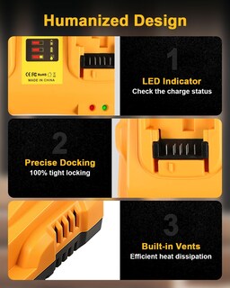Foto 5 | Foto 5 | Batería De Litio Aoasur De 20 V Paquete De 2 Unidades Con Cargador Dcb102 - Venta Internacional.