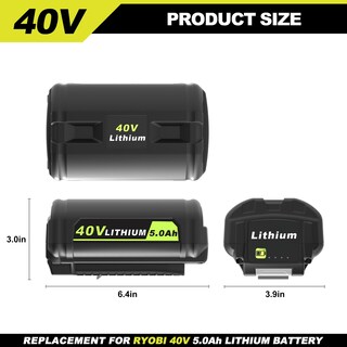 Foto 7 | Foto 7 | Batería Koedsion 40v 5.0ah De Litio De Repuesto Para Ryobi - Venta Internacional.