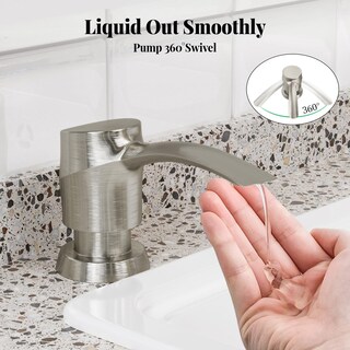 Foto 2 | Foto 2 | Dispensador De Jabón Para Fregadero De Cocina Samodra Níquel Cepillado 325 Ml - Venta Internacional.