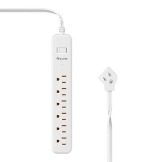 Foto 1 | Foto 1 | Tira Multicontactos Steren de 6 Salidas Horizontales