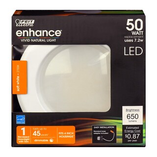 Foto 2 | Foto 2 | Luz Led Empotrada Feit Electric De 4 Pulgadas Equivalente A 50 W Regulable - Venta Internacional.
