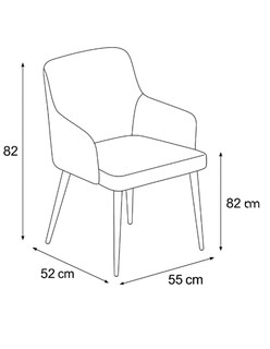 Foto 3 | Foto 3 | Silla Ocasional Terzetto Furniture Negra
