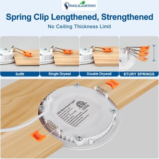 Foto 6 | Foto 6 | Lámpara Led Empotrable De Techo Dinglilighting 6 Pulgadas 120 V 12 W 1200 Lm - Venta Internacional.
