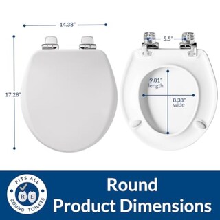 Foto 4 | Foto 4 | Asiento De Inodoro Bemis Alesio Con Bisagras Cromadas De Cierre Lento Color Blanco - Venta Internacional.