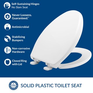 Foto 2 | Foto 2 | Asiento De Inodoro Bemis 7900tdgsl Resistente Alargado Blanco - Venta Internacional.