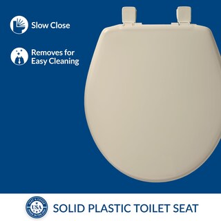 Foto 2 | Foto 2 | Asiento De Inodoro Bemis 730slec Slow Close Bone Round - Venta Internacional.