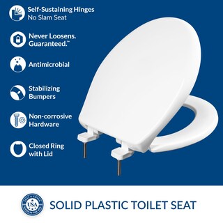 Foto 2 | Foto 2 | Asiento De Inodoro Bemis 790tdgsl Resistente Redondo Blanco - Venta Internacional.